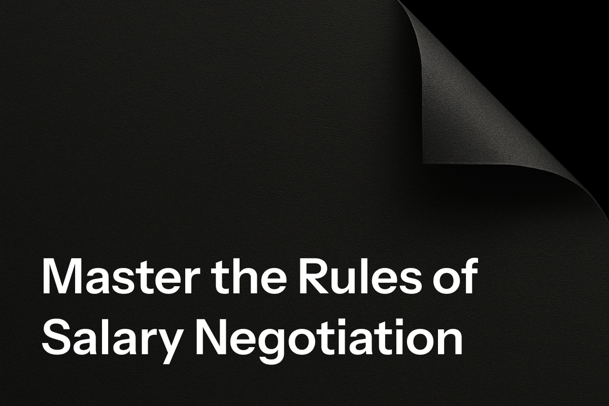 Salary Negotiation is a Game. Here’s How to Play It Right
