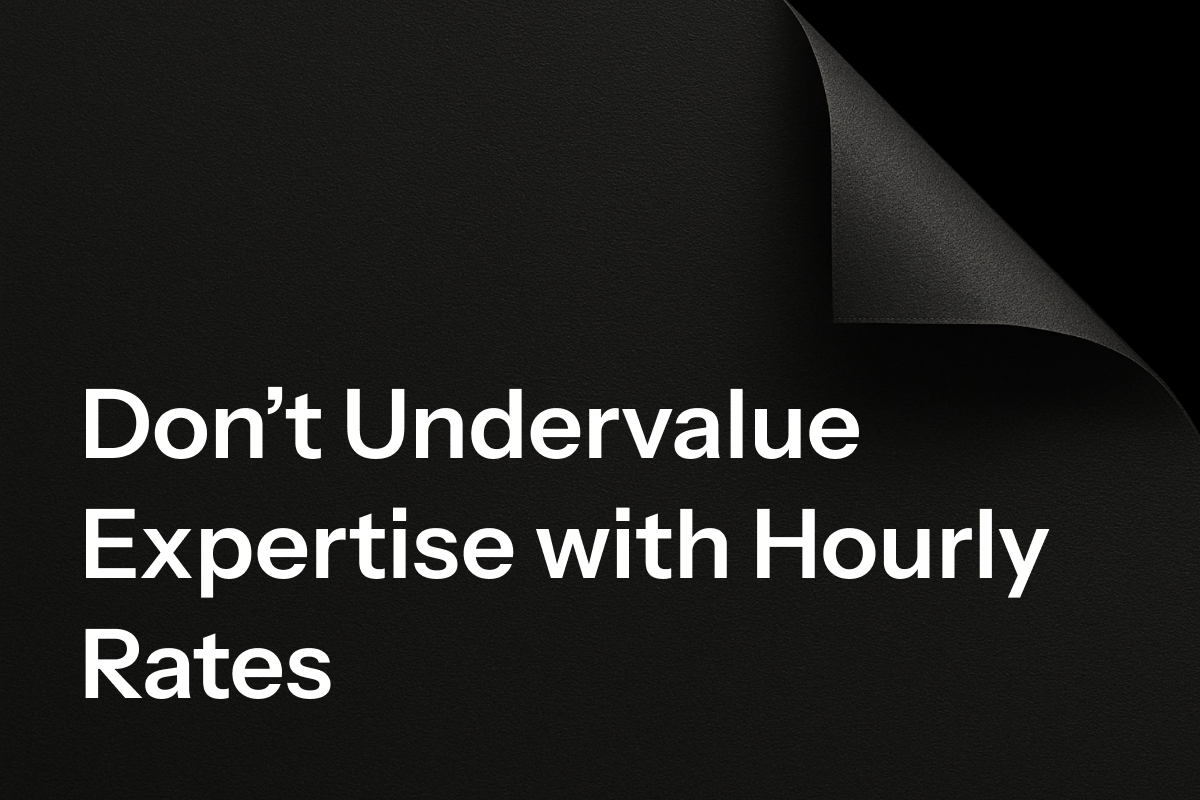 The Hourly Pay Trap: Why Experience Shouldn’t Mean Earning Less